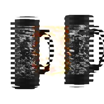 Poodle Dog With Fall Leaves Mushrooms Autumn Aesthetic Coffee Mug | Mazezy