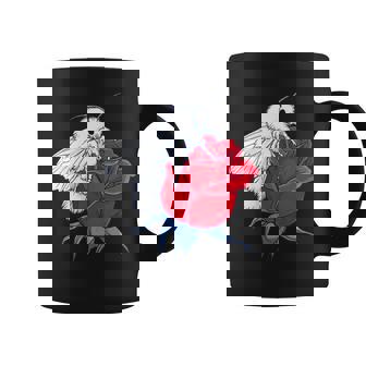 Poodle Moth On Rose Flower Nature Wildlife Art Coffee Mug | Mazezy