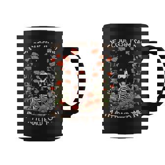 Porupuesto Estoy Triste Me Atraen Los Hombres Divertido Esqueleto Floral Taza de café - Regaloses