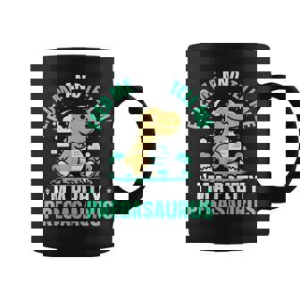 Pregasaurus Dinosaur Lover Pregnant Baby Announcement Coffee Mug | Mazezy