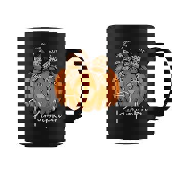 Pregnancy Announcement Growing Little Pumpkin Baby Fall Coffee Mug | Mazezy