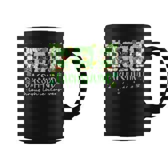 Preppy St Patrick's Day Dachshund Through The Clovers Coffee Mug - Thegiftio