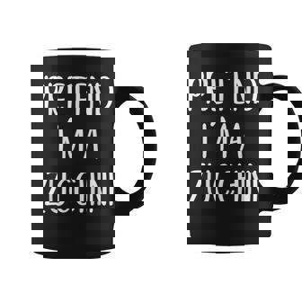 Pretend I'm A Zucchini Costume Halloween Easy Adult Kid Coffee Mug | Mazezy