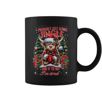 Probably Just Gonna Jingle Christmas Cow Coffee Mug - Thegiftio UK