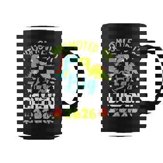 Promoted To Big Cousin 2026 With Dinosaur New Baby Shower Coffee Mug | Seseable CA