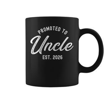 Promoted To Uncle Est 2026 Baby Announcement Coffee Mug - Thegiftio UK