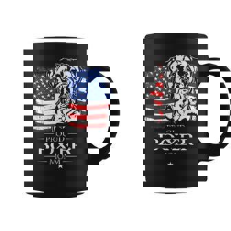 Proud Boxer Mom American US Flag Patriotic Dog Coffee Mug | Mazezy