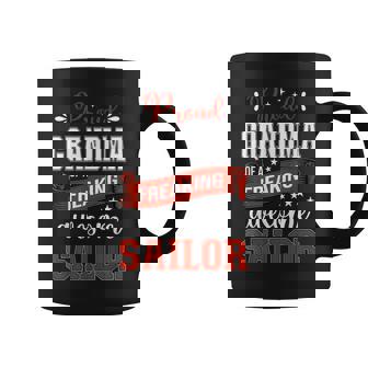 Proud Grandma Of A Freaking Awesome Sailor Coffee Mug | Mazezy