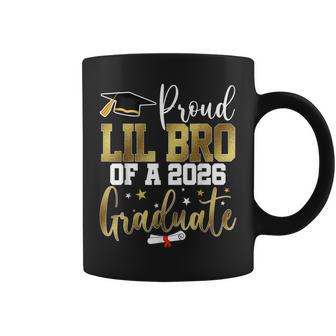Proud Lil Bro Of A Class Of 2026 Graduate Senior Graduation Coffee Mug - Thegiftio UK