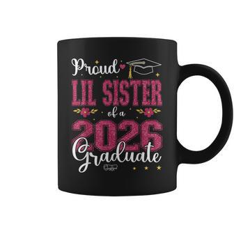 Proud Lil Sister Of A Class Of 2026 Graduate For Graduation Coffee Mug - Thegiftio UK