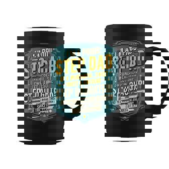 Proud Step Dad Stepdaughter Cool Fathers Day Humor Coffee Mug | Mazezy