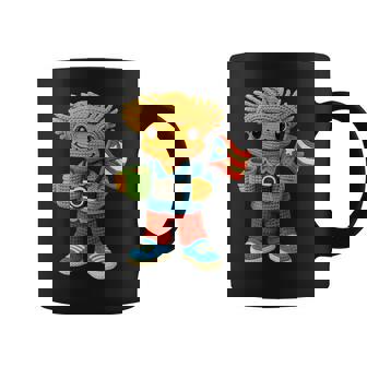 Puerto Rican Crochet Frog Boricua Amigurumi Island Pride Coffee Mug - Monsterry