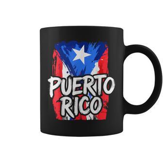 Puerto Rico Flag Boricua Rican Hispanic Heritage Coffee Mug - Monsterry