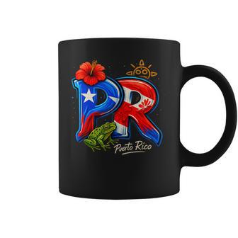 Puerto Rico Pr Hibiscus Coqui Frog Rican Heritage Culture Coffee Mug - Thegiftio UK
