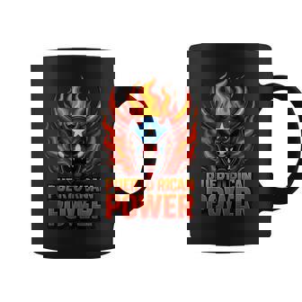 Puerto Rico Vejigante Flame Mask Boricua Heritage Power Tank Top Coffee Mug | Mazezy