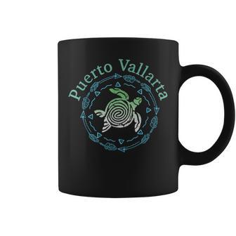 Puerto Vallarta Vintage Tribal Turtle Coffee Mug - Thegiftio UK
