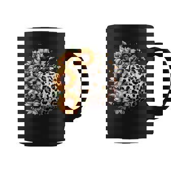 Pumpkin Leopard Sunflower Fall Lover Autumn Coffee Mug | Mazezy