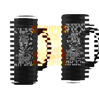 Pumpkin Spice Tiger Art For Hardcore PSL Obsession Vibes Coffee Mug | Mazezy