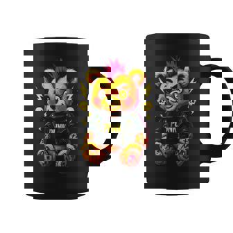 Punk Emo Bear Gothic Punk Skull Alternative Coffee Mug | Mazezy