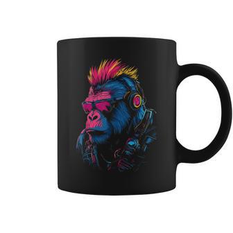 Punk Primate Cyber Punk Gorilla Tasse - Cadeauxyz