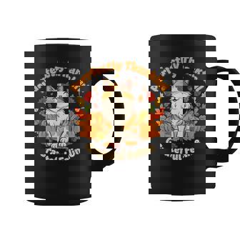 Purrfectly Thankful Cat Thanksgiving Cute Autumn Pumpkin Cat Coffee Mug | Mazezy