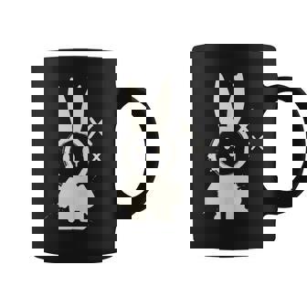 Rabbit Kawaii Creepy-Cute Bunny Aesthetic K-Pop & Alt Vibe Tank Top Coffee Mug | Mazezy