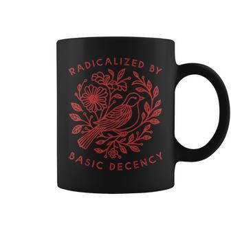 Radicalized By Basic Decency Pigeon Coffee Mug - Thegiftio UK
