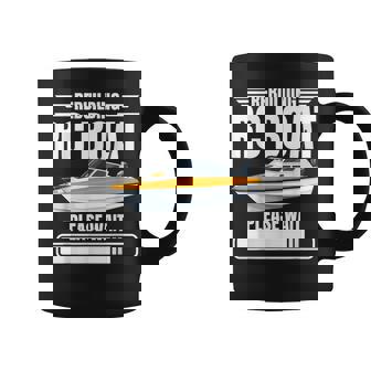 Radio Controlled Boat Enthusiast Cruise Rebuild RC Boat Coffee Mug | Mazezy