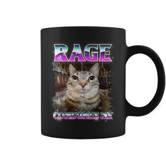 Rage Consumes Me Silly Cat Coffee Mug - Thegiftio UK