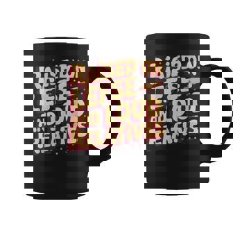 Raised On Lefse And Loud Relatives Cute Retro Lefse Coffee Mug | Mazezy