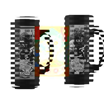 Ramen Cat Japanese Noodle Kitten Coffee Mug | Mazezy