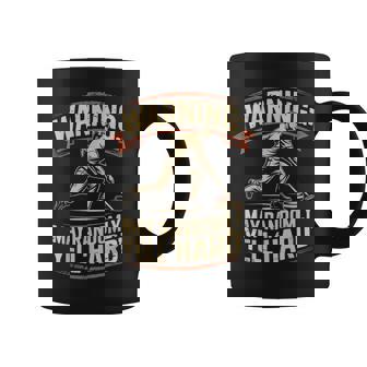 Randomly Yell Hard Ice Sweeping Rock Stone Sliding Curling Coffee Mug | Mazezy