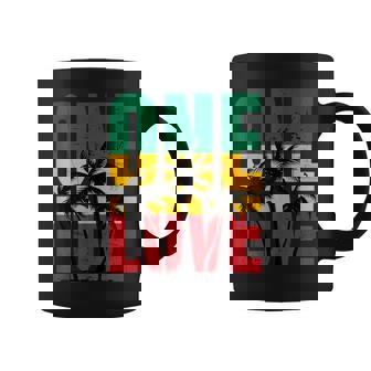 Rasta Reggae One Love Palm Tree Rastafarian Jamaican Vacation Coffee Mug - Thegiftio