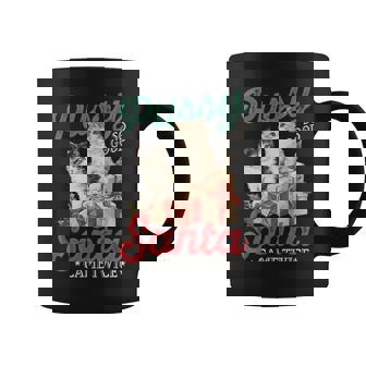 Raunchy Christmas Cat Graphic Gag Prank Humor Coffee Mug | Mazezy