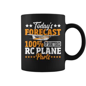 RC Airplane Today's Forecast RC Plane Coffee Mug | Mazezy