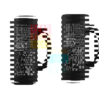 Read Banned Books Pet Dogs Fight Evil Read Books Reading Coffee Mug | Mazezy