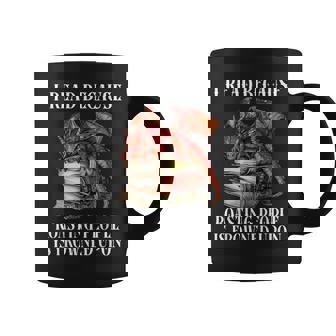 I Read Because Roasting People Is Frowned Upon Dragon Book Coffee Mug - Monsterry