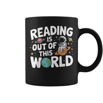 Reading Is Out Of This World Space Books Lover Coffee Mug - Thegiftio UK