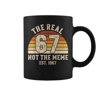 The Real 67 Not The 6 7 Meme Vintage 1967 Birthday Coffee Mug - Thegiftio UK
