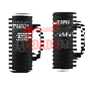 Red Cheer Dad Family Father Cheerleader Squad Coffee Mug | Seseable FR