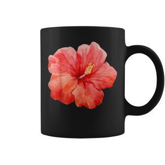 Red Hibiscus Flower Summer Coffee Mug - Thegiftio UK