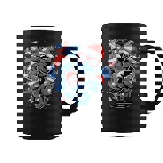 Red White And Blueberries Christmas Freedom Coffee Mug - Thegiftio