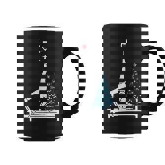 Reformer Pilates With Christmas Tree And Wine Coffee Mug | Mazezy