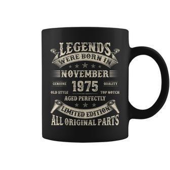 Regalos De Cumpleaños Número 50 Para Hombres De 50 Años Noviembre De 1975 Taza de café - Regaloses