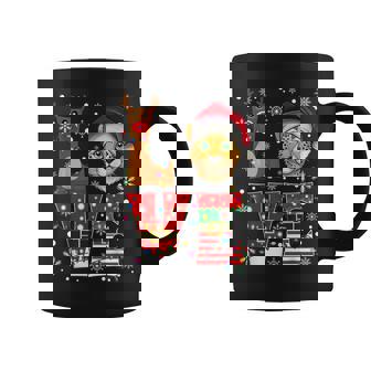 Reindeer Elf Santa Hat Love Cheetah Animal Xmas Coffee Mug - Thegiftio