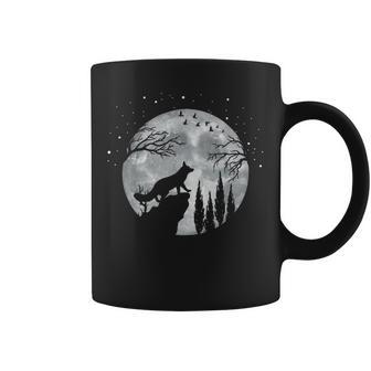 Renard Animalauvage De Nuit Ombre Pleine Lune Fox Tasse - Cadeauxyz