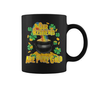 Our Residents Are Pure Golds St Patrick Day Caregiver Cna Coffee Mug | Seseable CA