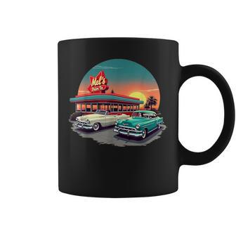 Retro 1950S 50S Mel's Diner Vintage Rockabilly Sock Hop Coffee Mug - Thegiftio UK