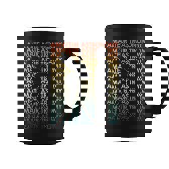 Retro Amateur Astronomy Repetitive Coffee Mug | Mazezy
