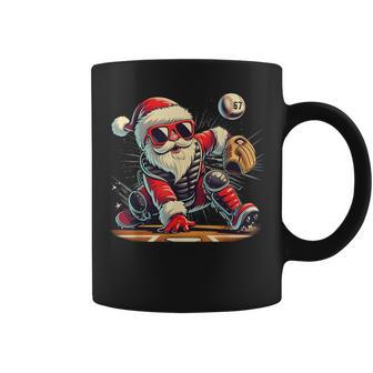 Retro Baseball Santa 67 Christmas Xmas Pajamas Boys Coffee Mug - Thegiftio UK